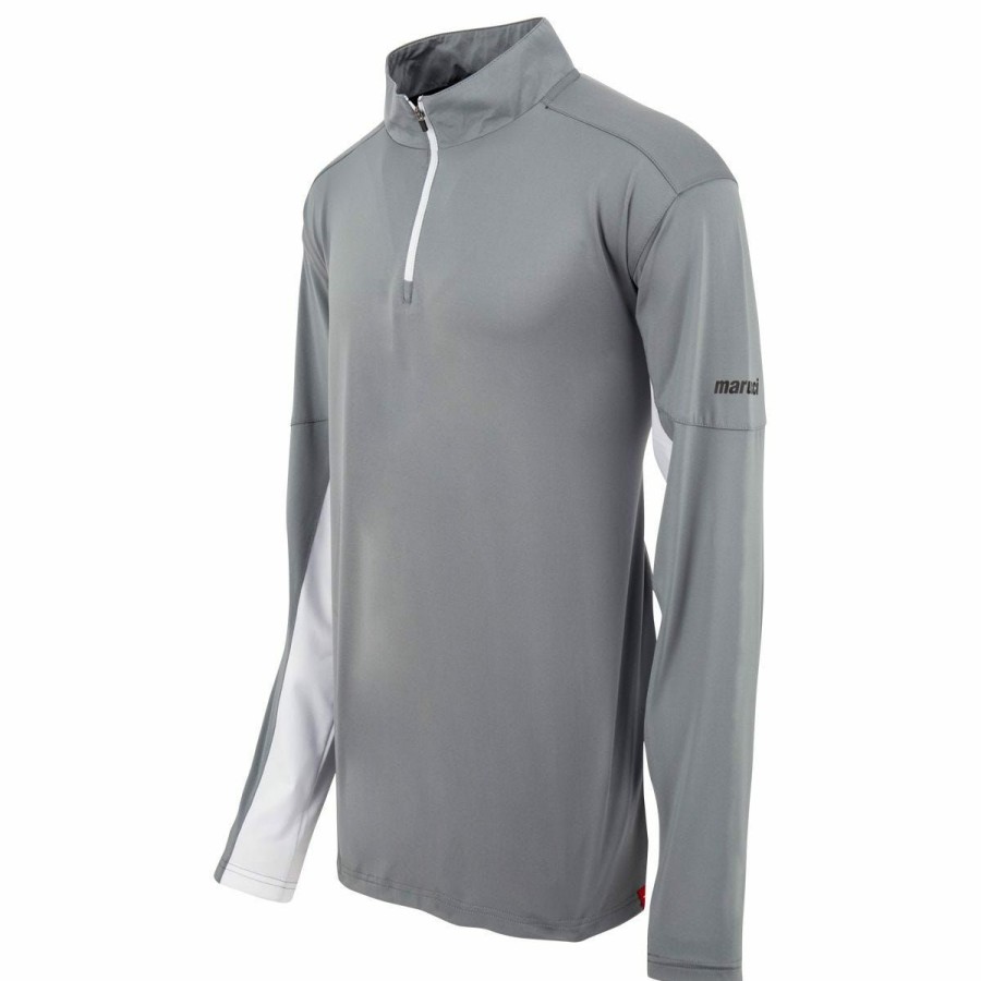 Men'S Apparel * | Marucci Men'S Quarter-Zip Long Sleeve Performance Shirt Sale