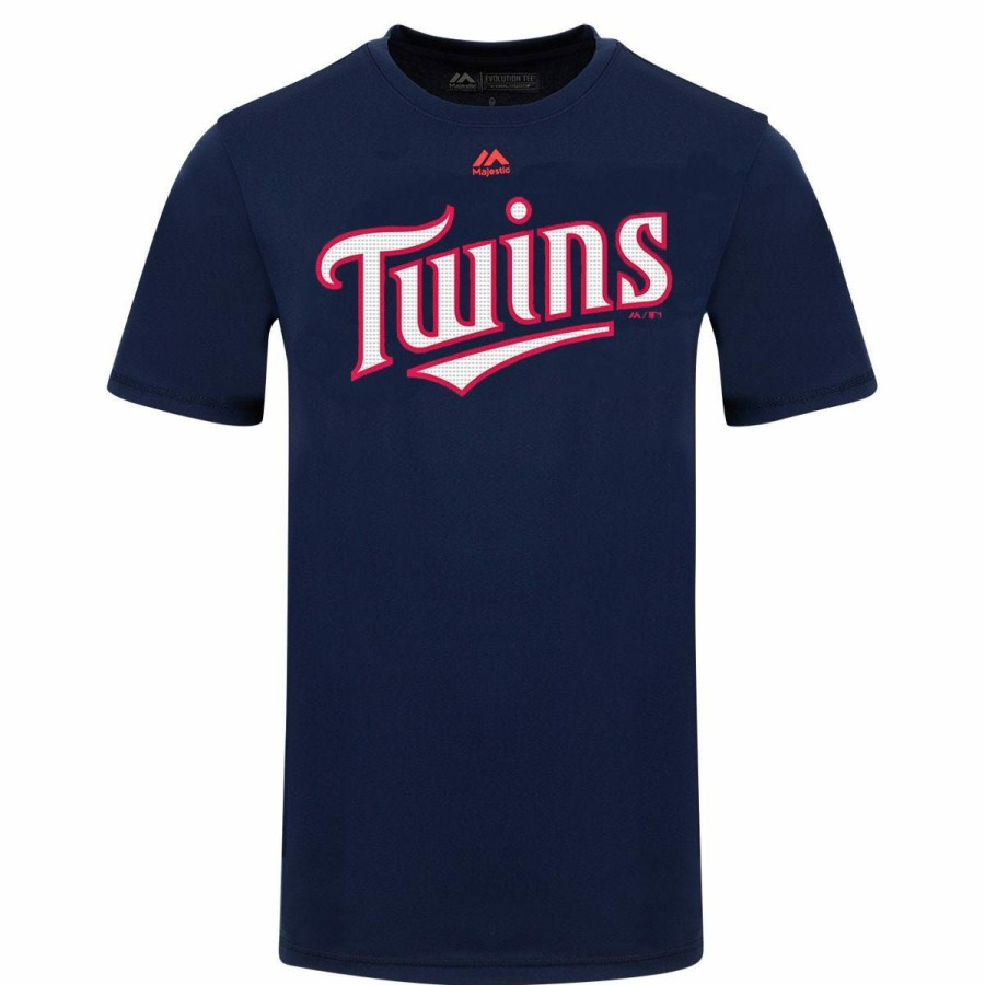 Gamewear * | Minnesota Twins Majestic Cool Base Evolution Adult T-Shirt Online