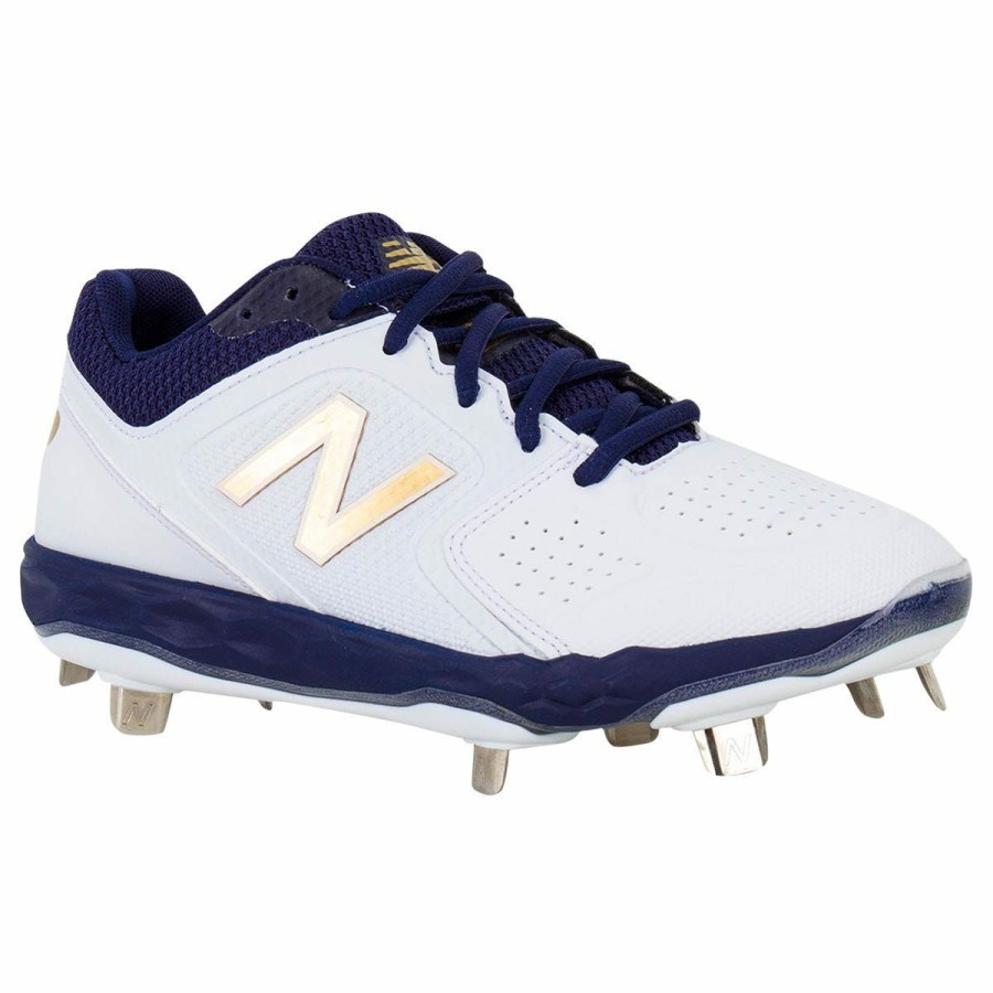 Softball & Baseball Shoes * | New Balance Fresh Foam Velo V1 Women'S Low Metal Fastpitch Softball Cleats Navy Discount