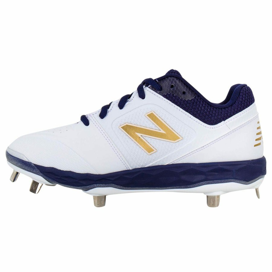 Softball & Baseball Shoes * | New Balance Fresh Foam Velo V1 Women'S Low Metal Fastpitch Softball Cleats Navy Discount