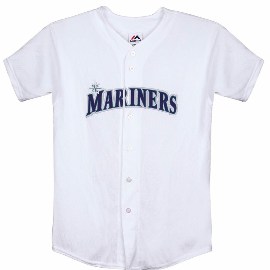 Gamewear * | Seattle Mariners Majestic Cool Base Pro Style Youth Jersey Sale