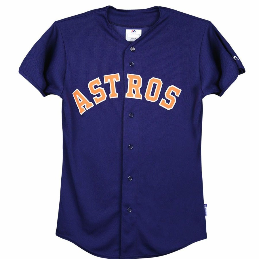 Gamewear * | Houston Astros Majestic Cool Base Pro Style Youth Jersey Discount