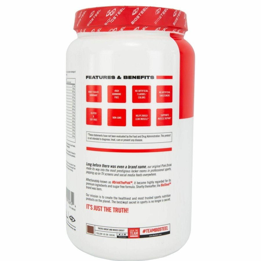 Accessories * | Biosteel 100% Whey Protein Chocolate 26.5Oz Discount