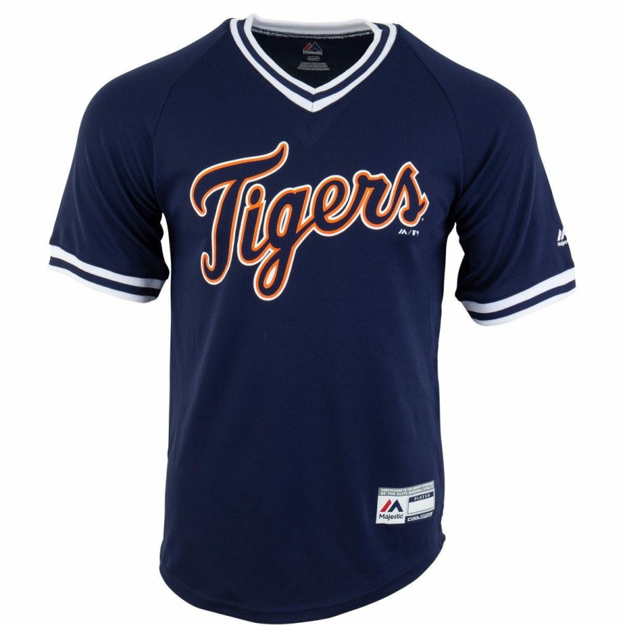 Gamewear * | Detroit Tigers Majestic Cool Base V-Neck Youth Jersey Online