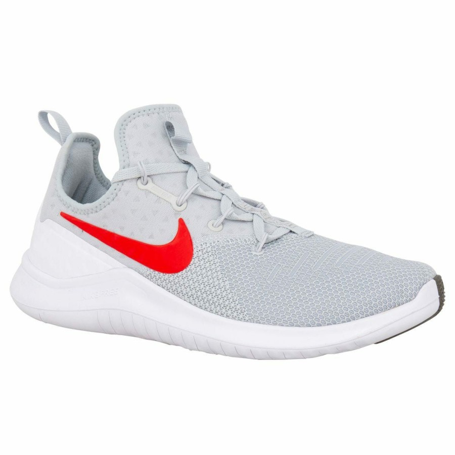 Softball & Baseball Shoes * | Nike Free Tr 8 Men'S Training Shoes Pure Platinum/Habanero Red/White Sale