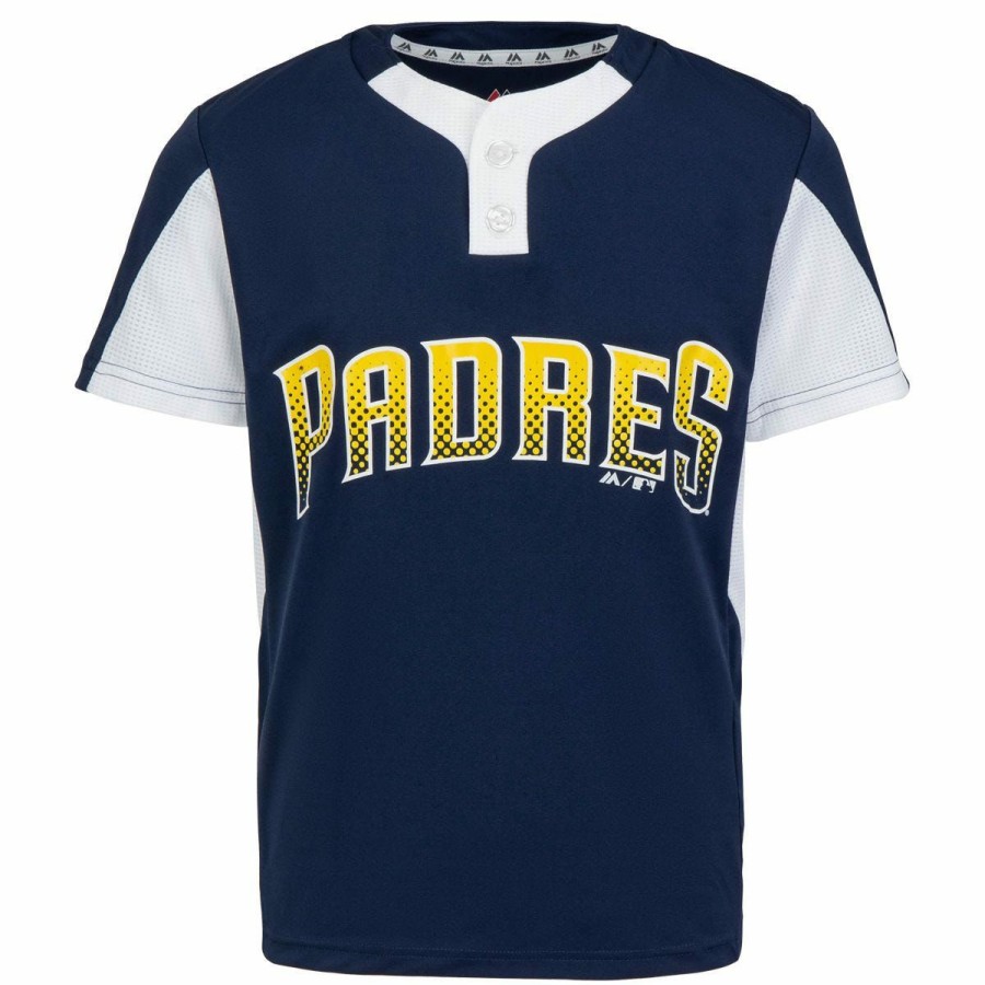 Gamewear * | San Diego Padres Majestic Cool Base 2-Button Youth Jersey Sale