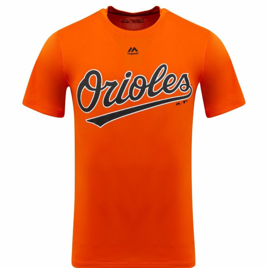 Youth Apparel * | Baltimore Orioles Majestic Cool Base Evolution Youth T-Shirt Sale