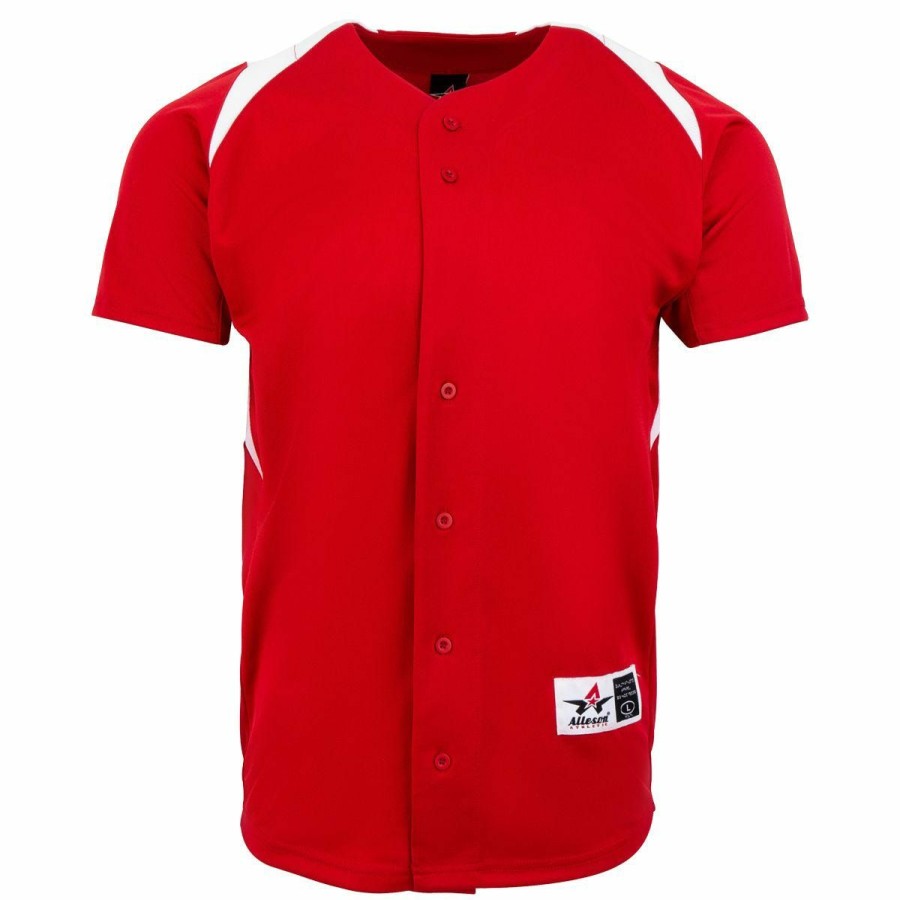 Gamewear * | Alleson 527Y Full Button Youth Baseball Jersey Online