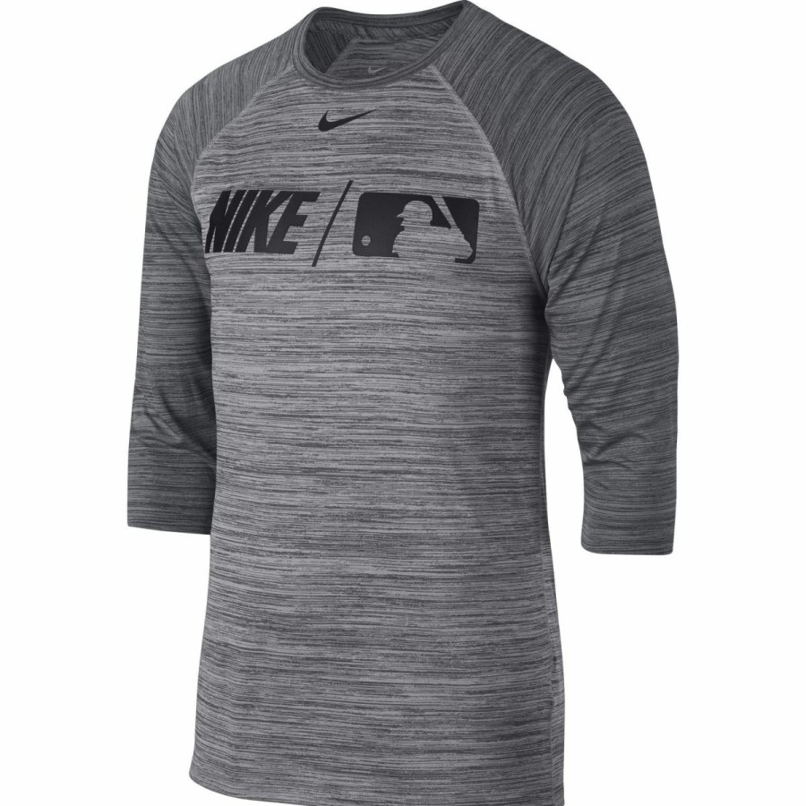 Men'S Apparel * | Nike Dri-Fit Men'S Baseball 3/4 Sleeve Shirt Discount