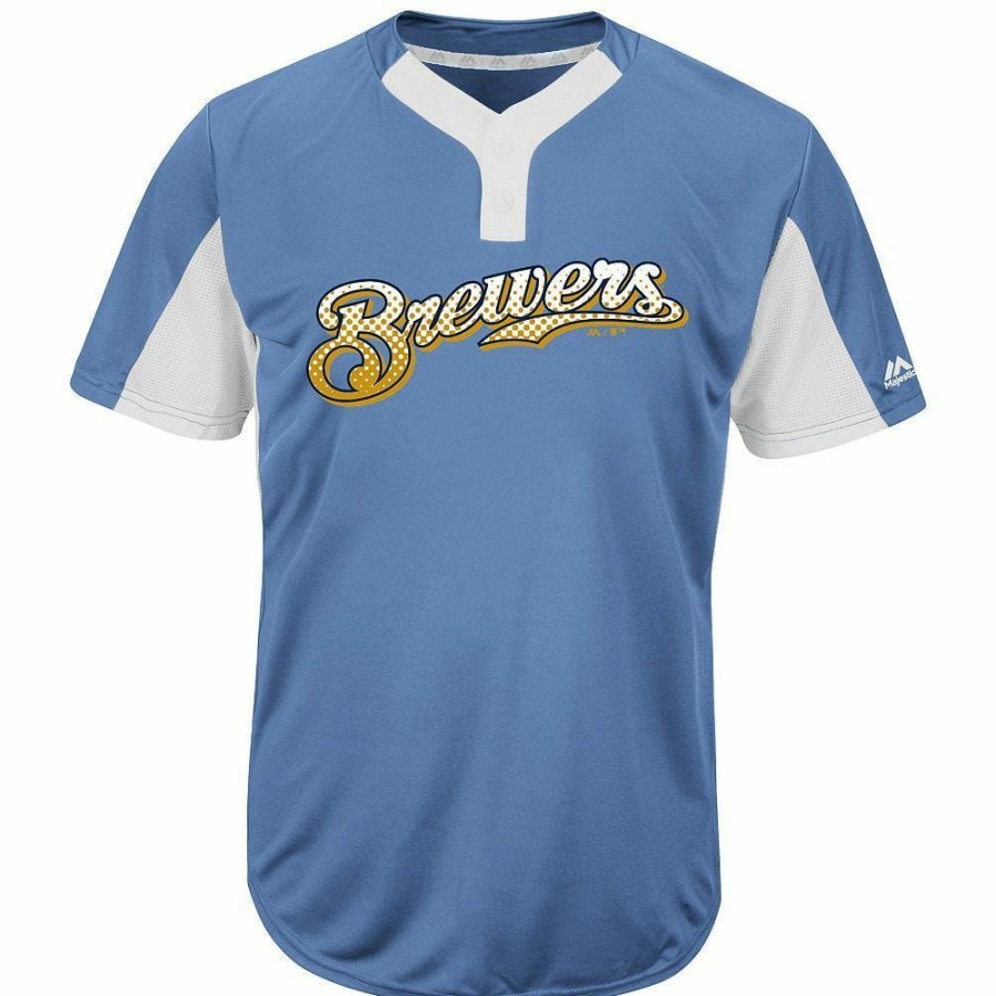 Gamewear * | Milwaukee Brewers Majestic Maiy83 Mlb Premier Youth Jersey Online