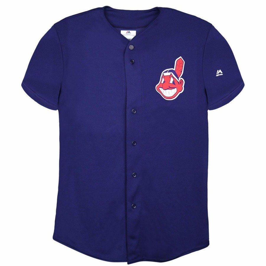 Gamewear * | Cleveland Indians Majestic Cool Base Pro Style Adult Jersey Online