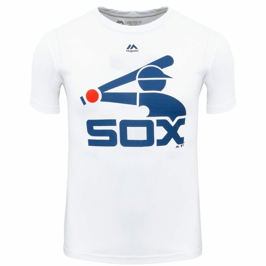 Youth Apparel * | Chicago White Sox Majestic Cool Base Cooperstown Evolution Youth T-Shirt Discount