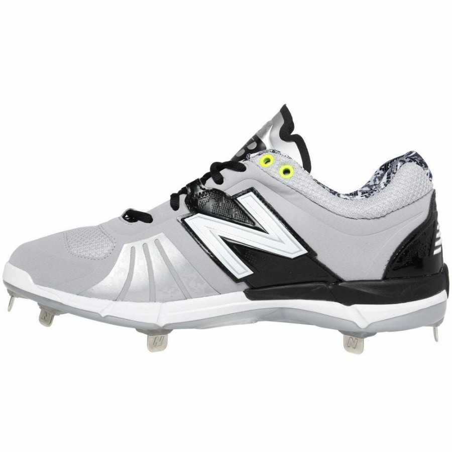 Softball & Baseball Shoes * | New Balance L3000V2 Men'S Low Metal Cleat Grey Online