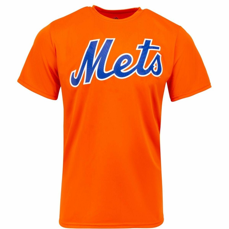 Men'S Apparel * | New York Mets Majestic Cool Base Crewneck Replica Adult Jersey Online