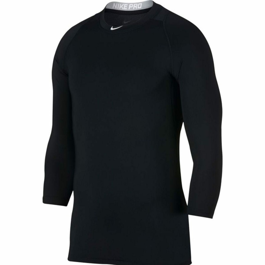 Men'S Apparel * | Nike Pro Men'S 3/4 Sleeve Baseball Top Discount