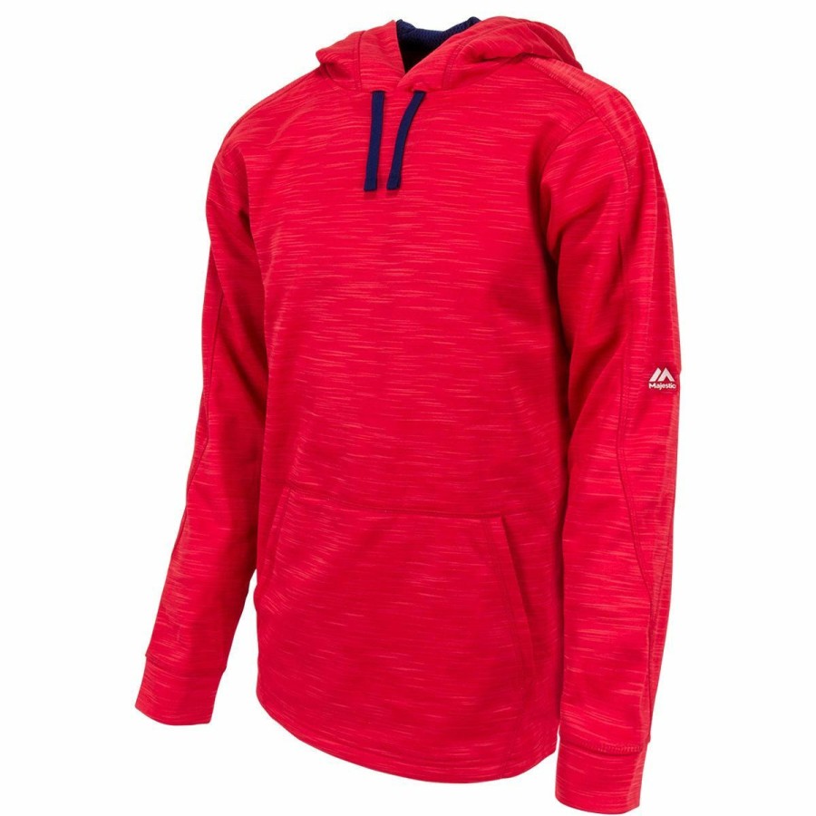 Men'S Apparel * | Majestic I328 Therma Base Adult Pullover Hoodie Online