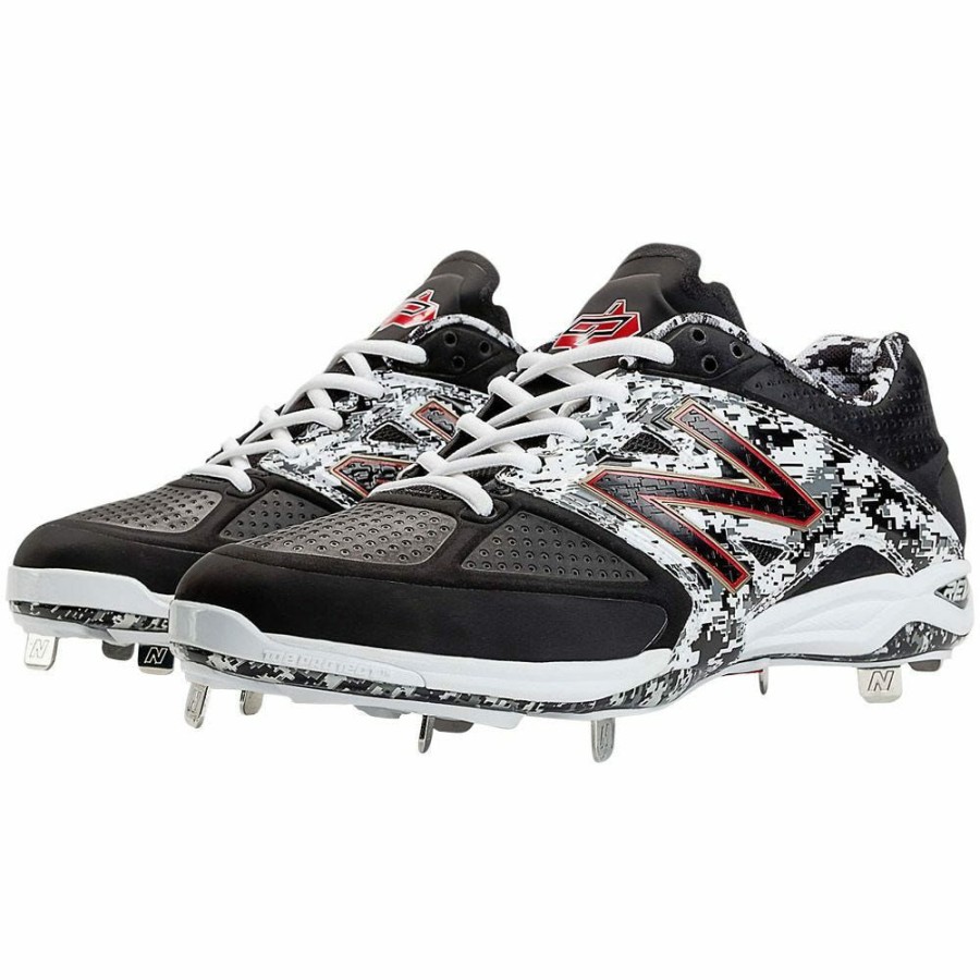 Softball & Baseball Shoes * | New Balance L4040V2 Pedroia Men'S Low Metal Cleats Online