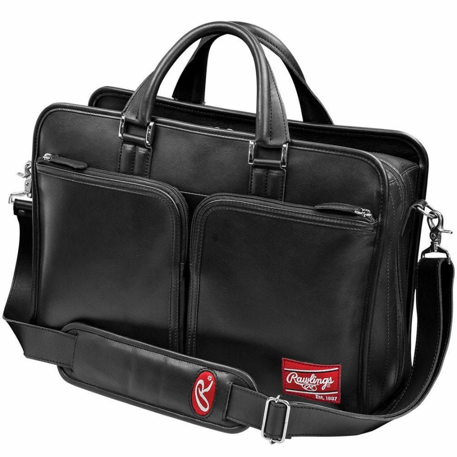 Accessories * | Rawlings Heart Of The Hide Black Briefcase Discount