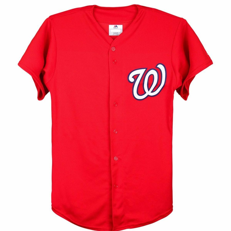 Gamewear * | Washington Nationals Majestic Cool Base Pro Style Adult Jersey Online