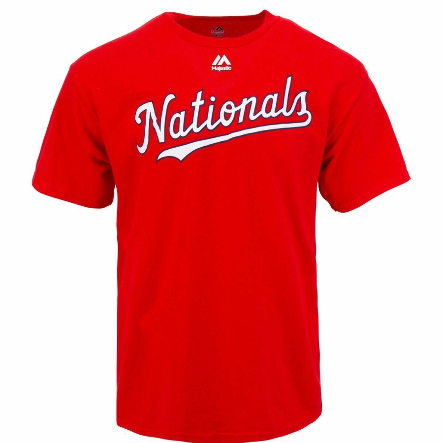 Men'S Apparel * | Washington Nationals Majestic Cool Base Evolution Adult T-Shirt Online