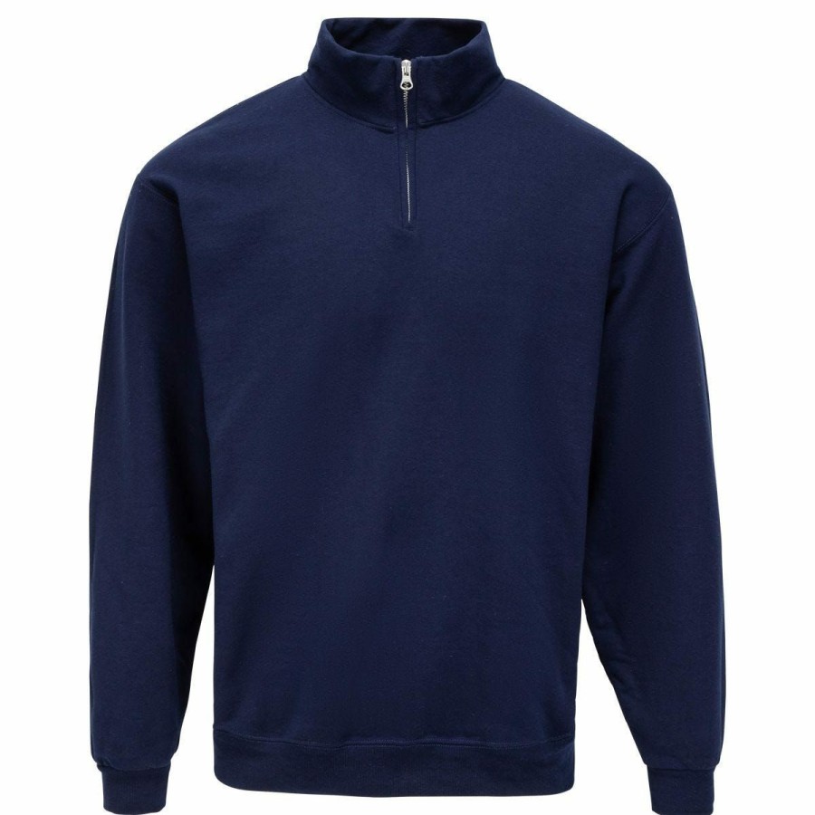 Men'S Apparel * | Jerzees Cadet Quarter Zip Adult Pullover Sweatshirt Online