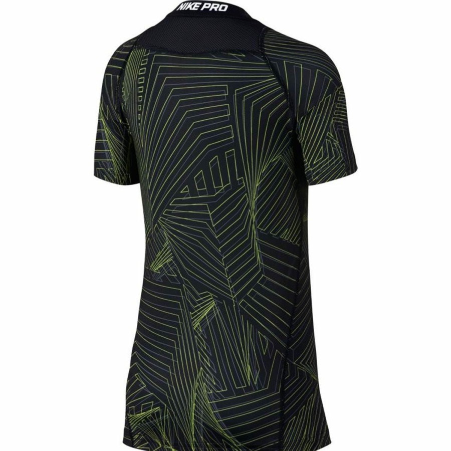 Youth Apparel * | Nike Pro Boy'S Short Sleeve Printed Training Shirt Discount