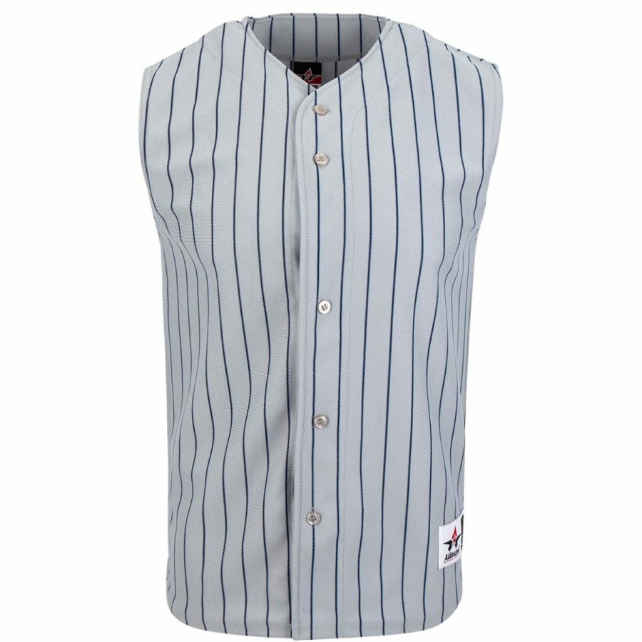 Gamewear * | Alleson Prowv Full Button Adult Baseball Jersey Vest Online