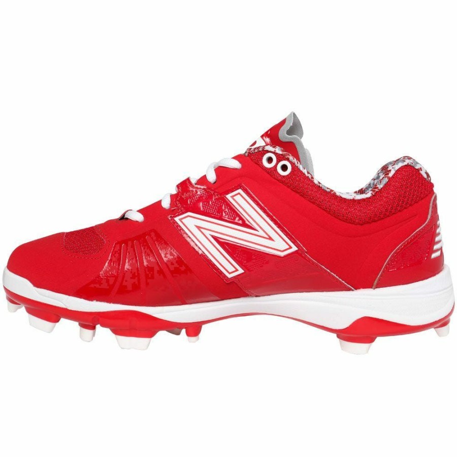 Softball & Baseball Shoes * | New Balance L2000V2 Men'S Low Tpu Cleat Red Online