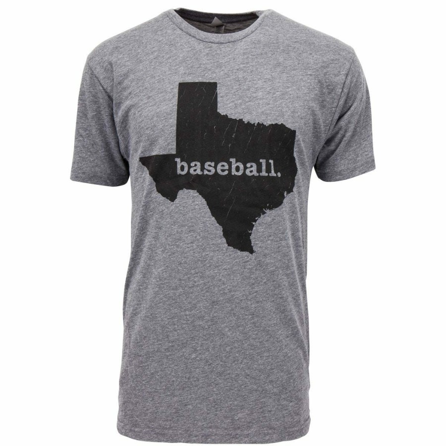 Men'S Apparel * | Smart Texas Baseball Senior Short Sleeve Tee Shirt Online