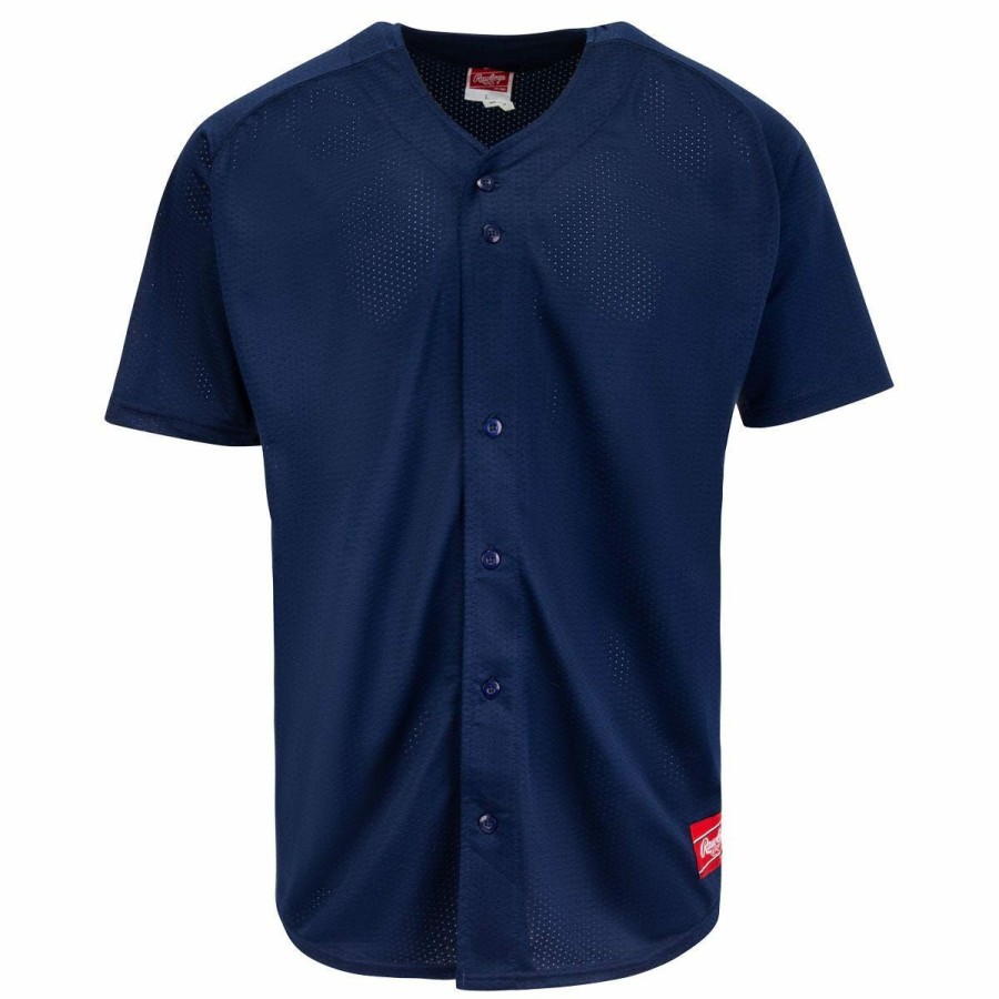 Gamewear * | Rawlings Full Button Rbj167 Adult Jersey Sale