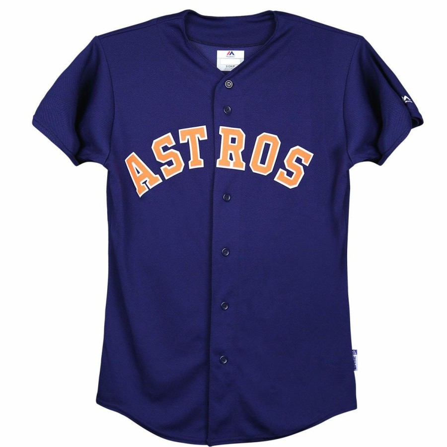 Gamewear * | Houston Astros Majestic Cool Base Pro Style Adult Jersey Sale