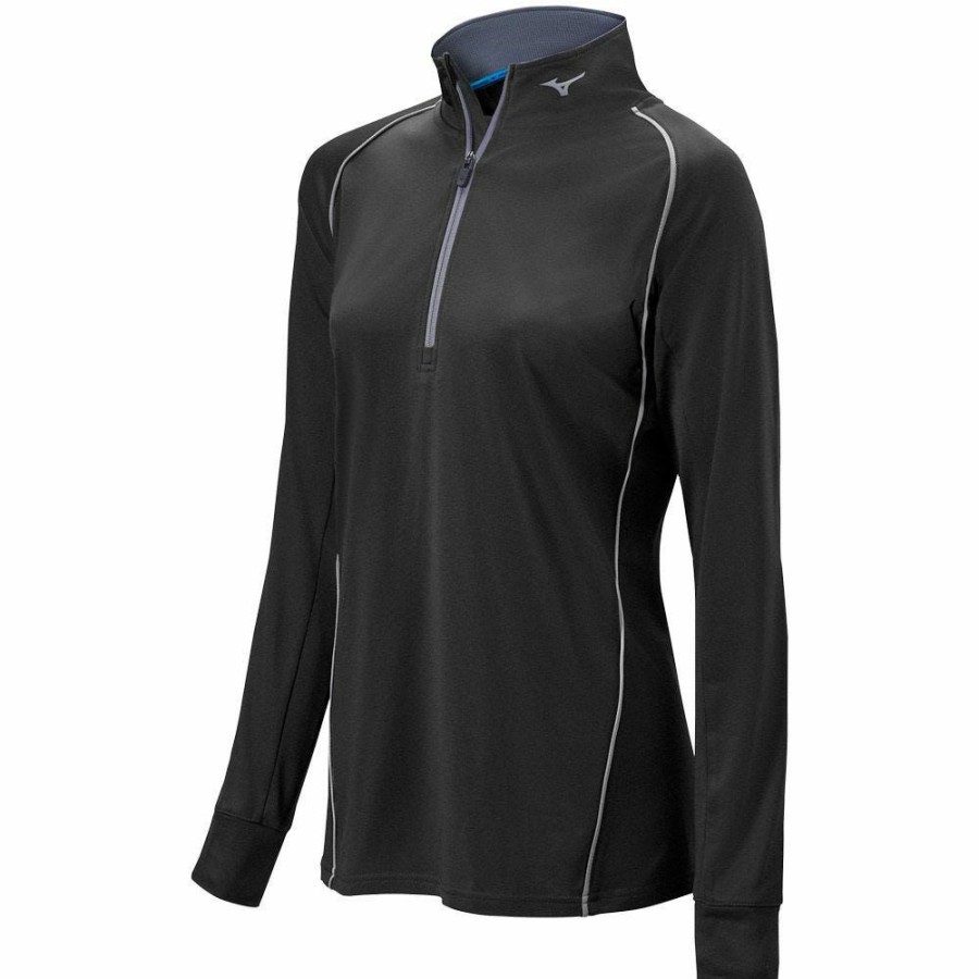 Women'S Apparel * | Mizuno Women'S Comp 1/2 Zip Hitting Top Discount