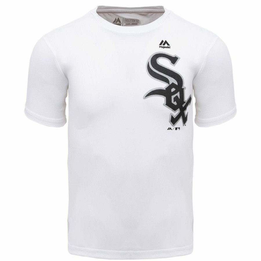 Youth Apparel * | Chicago White Sox Majestic Cool Base Evolution Youth T-Shirt Sale